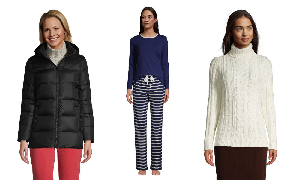 lands' end women's petite clothing examples
