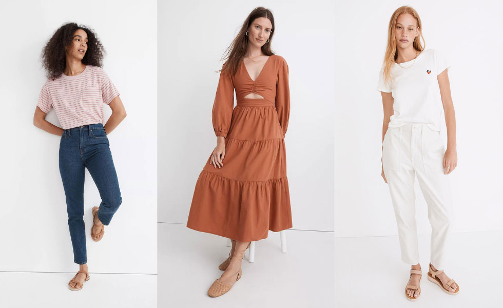madewell women's petite clothing examples