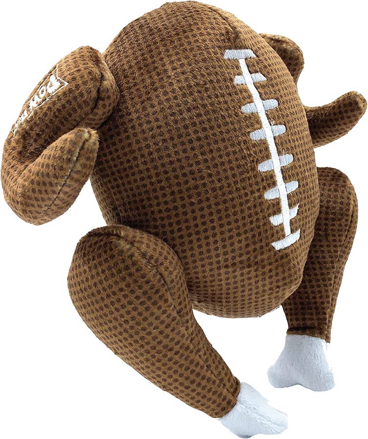 turkey football dog toy