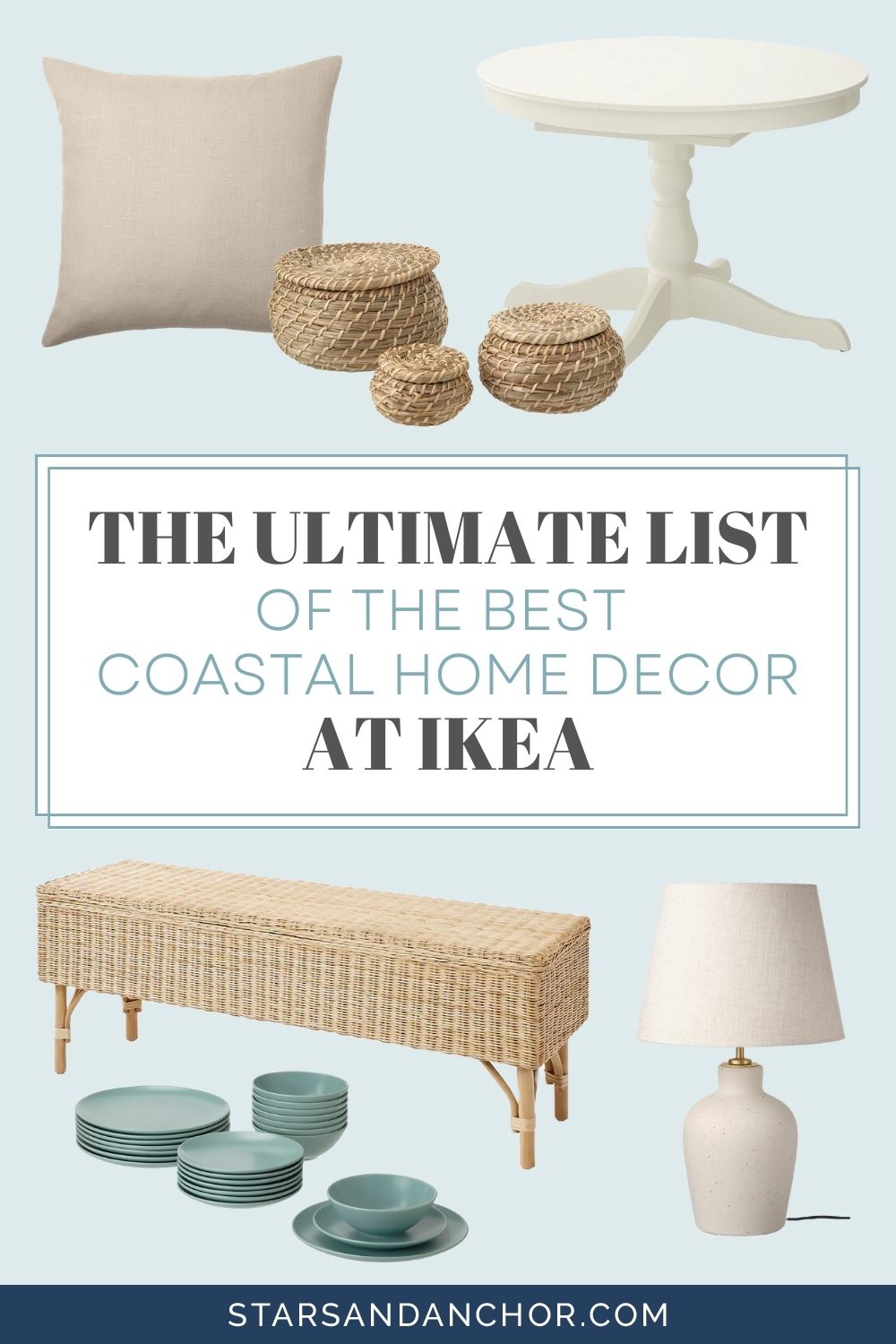 The Ultimate List of the Best Coastal Home Decor at IKEA Stars & Anchor