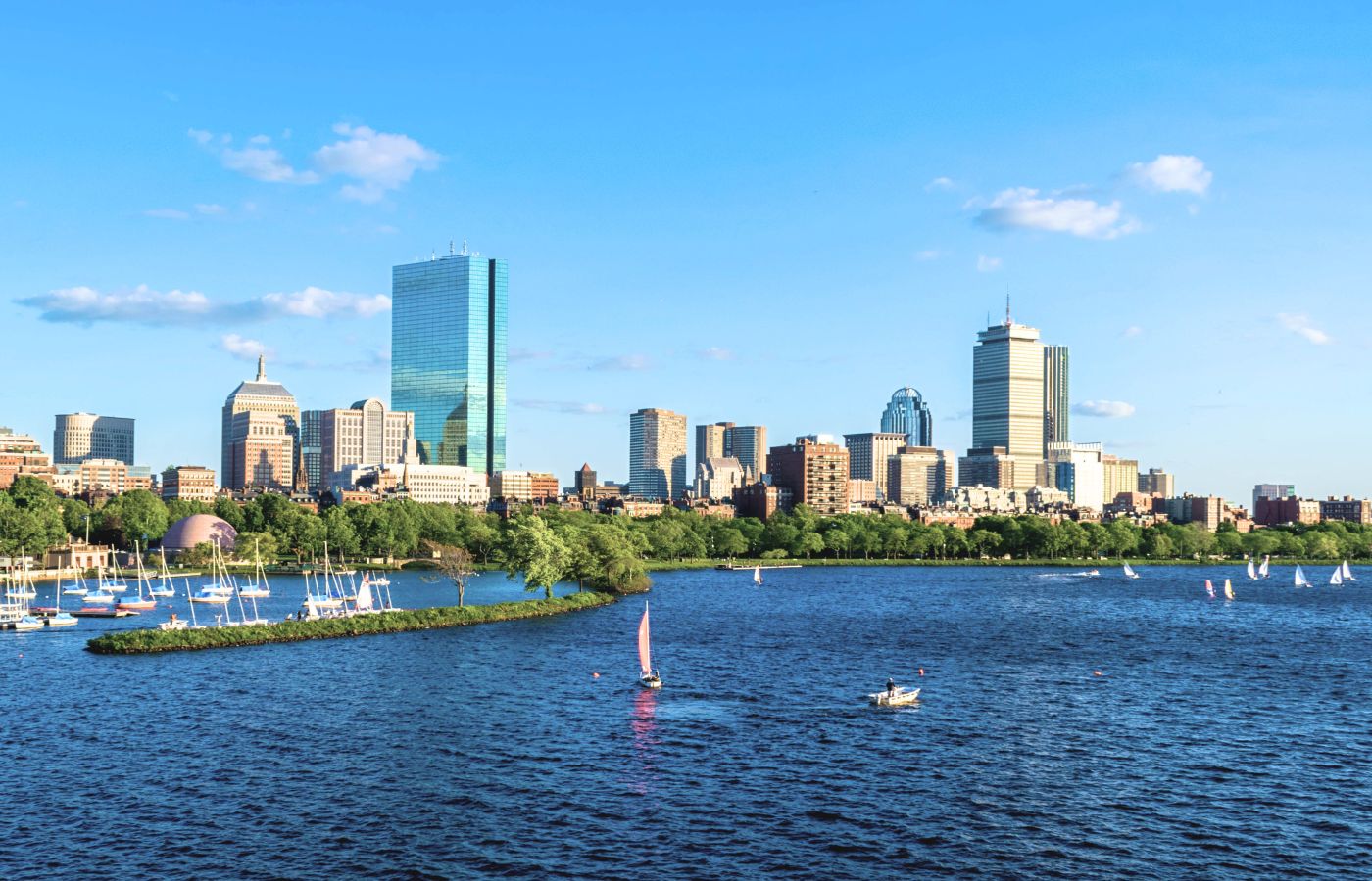 The Boston skyline.