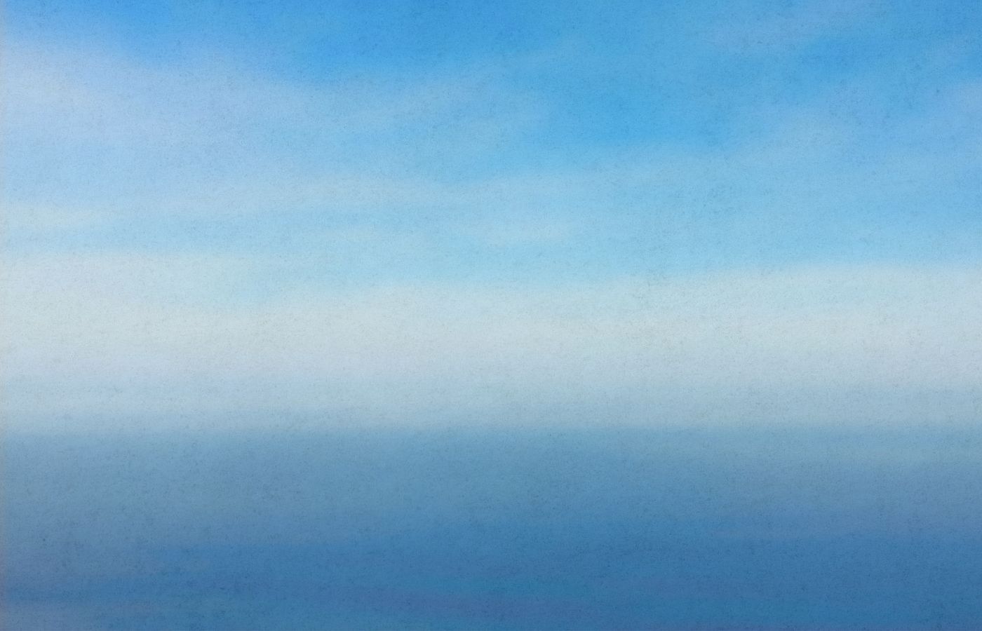 An abstract artwork in shades of blue and white.